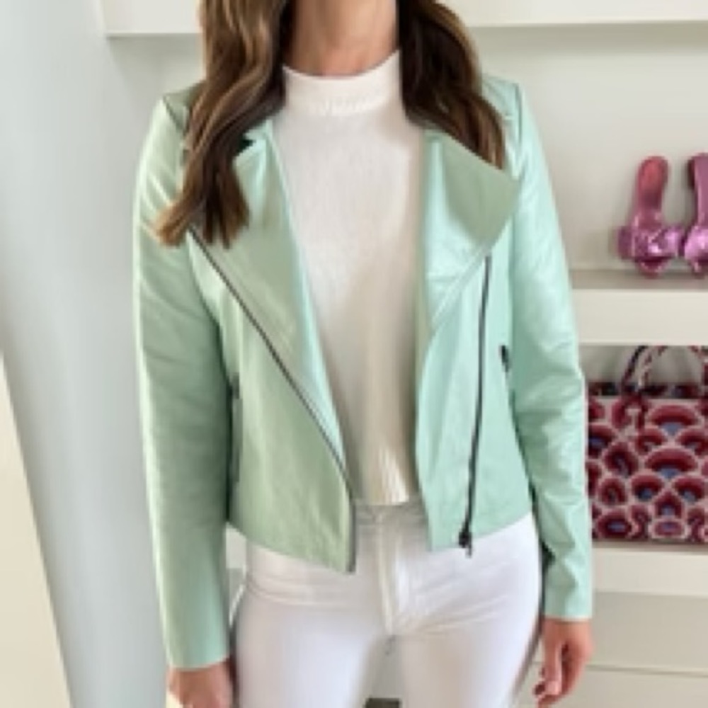 BRAND NEW SEAFOAM MOTO JACKET SIZE L